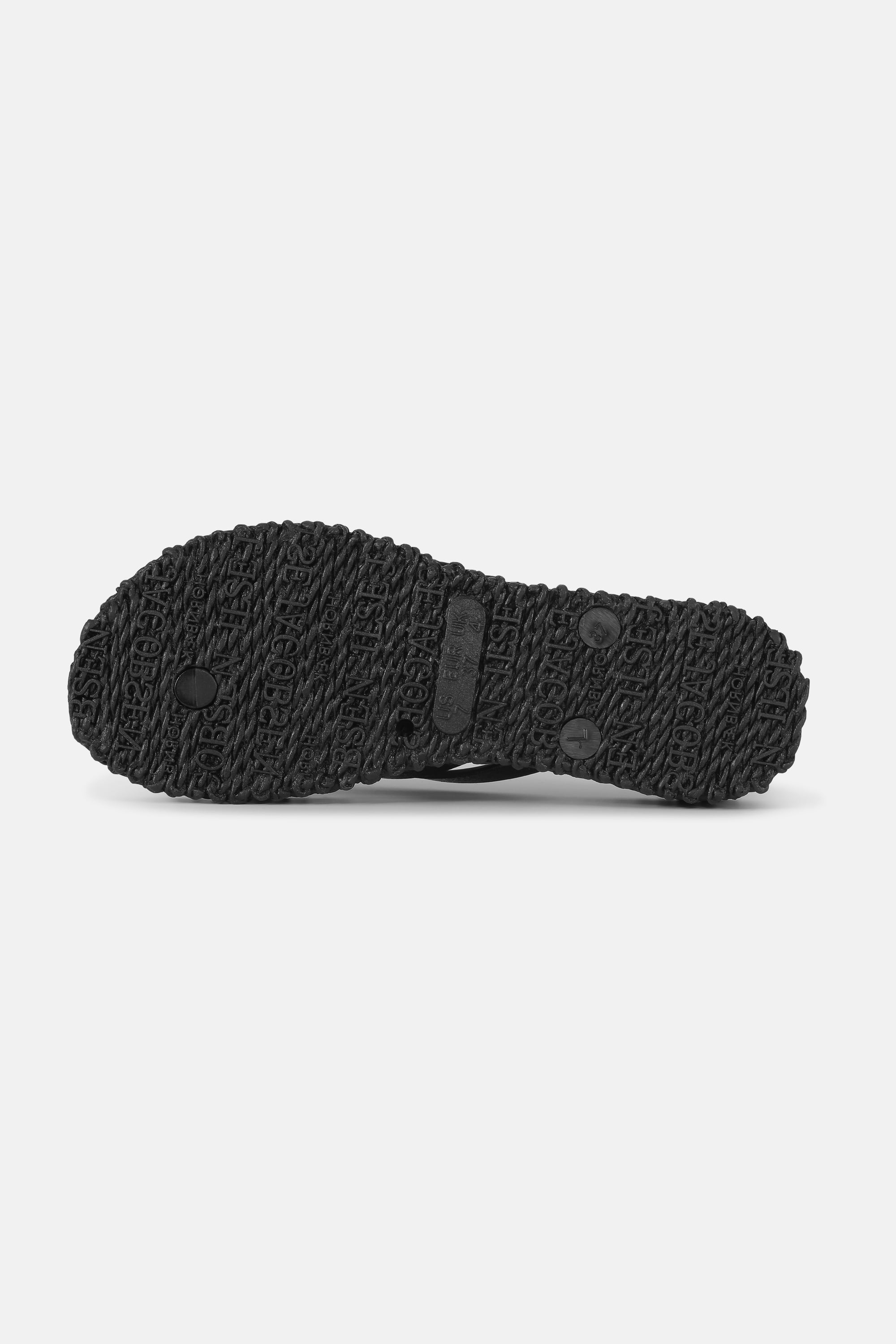 Plateau Flip-Flops Glitter - Black
